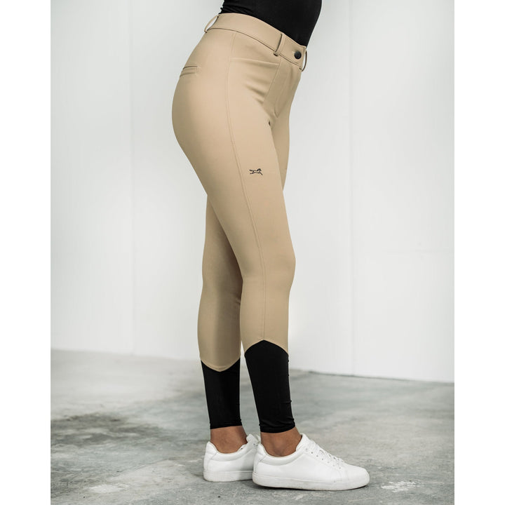 SALE Fager Freya Hybrid breeches Dark beige Knee Grip