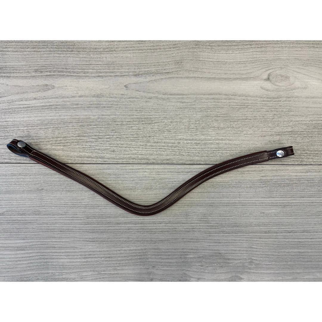 SALE Artemis Classic Curved Browband Brown/Cream Cob