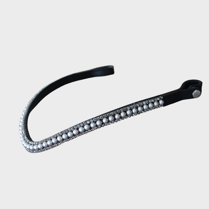 Artemis Pearl Light Grey Browband - Black (NEW)