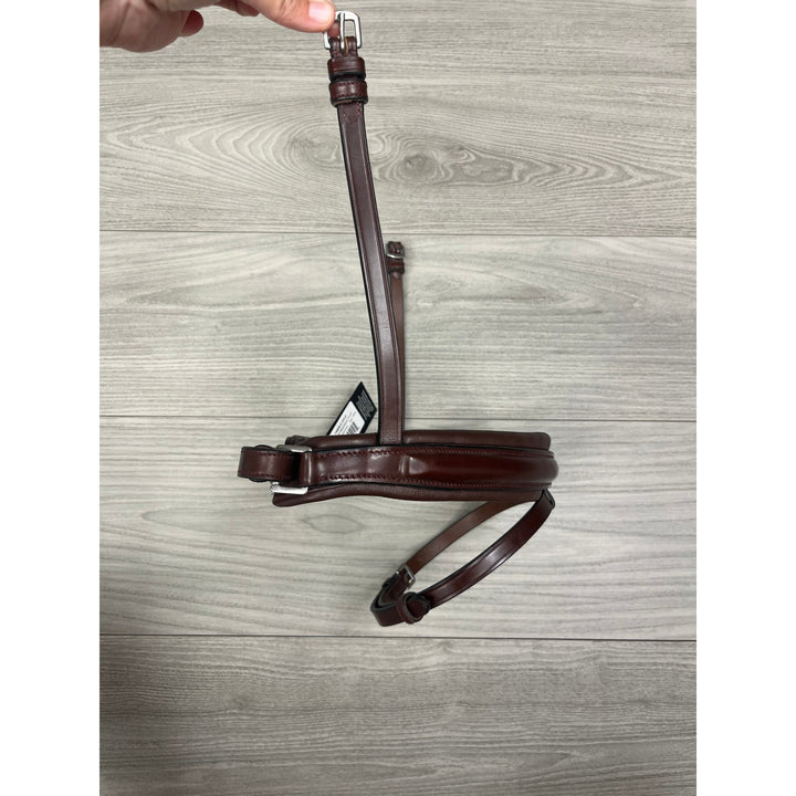 SALE Artemis Argent Noseband Italian Leather - Brown X-Full