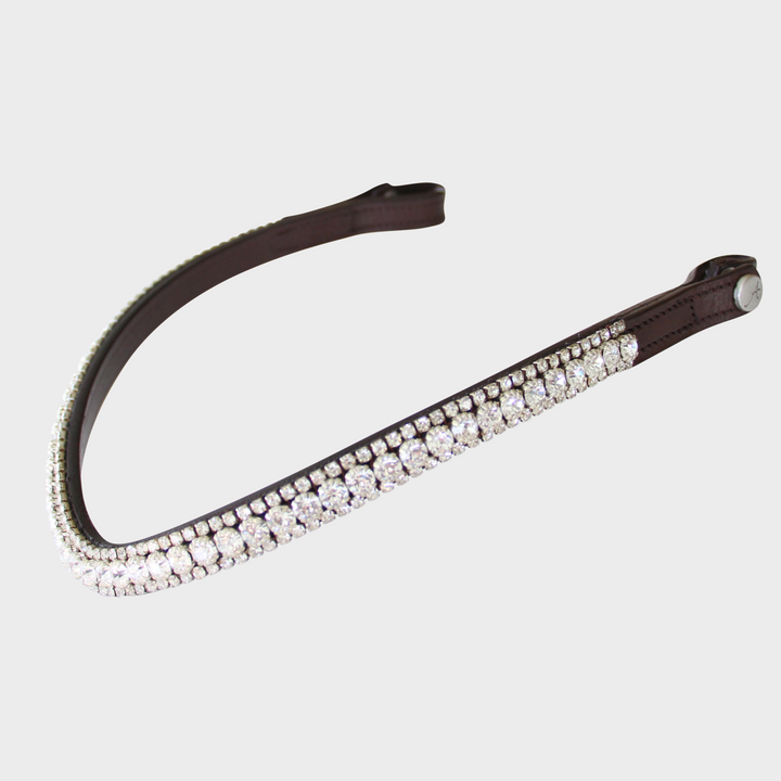 Artemis Lux All Clear Swarovski® Crystal Browband - Brown