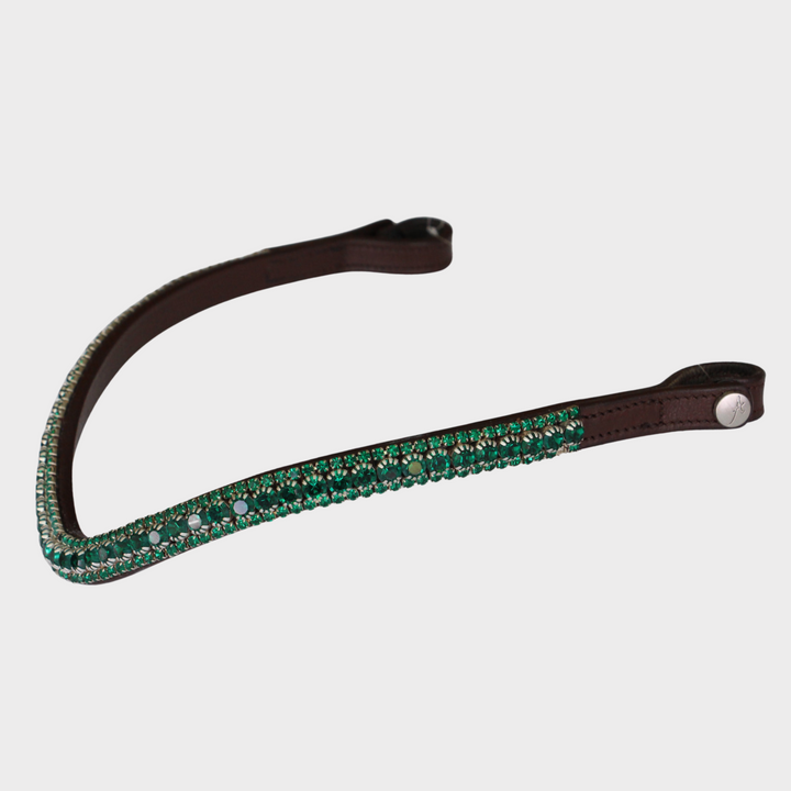 Lux Emerald Browband - Brown