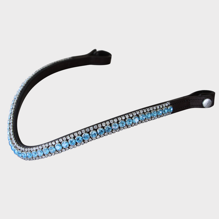 Artemis Lux Aqua Swarovski® Crystal Browband - Brown