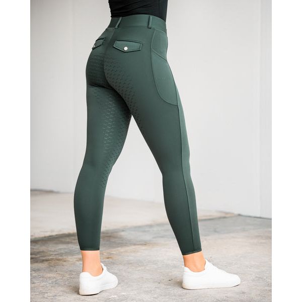 Fager Loui Active Leggings Green Knee Grip