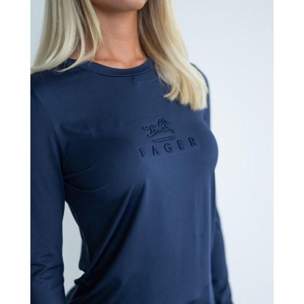 Fager Ida Long Sleeve T-Shirt Navy