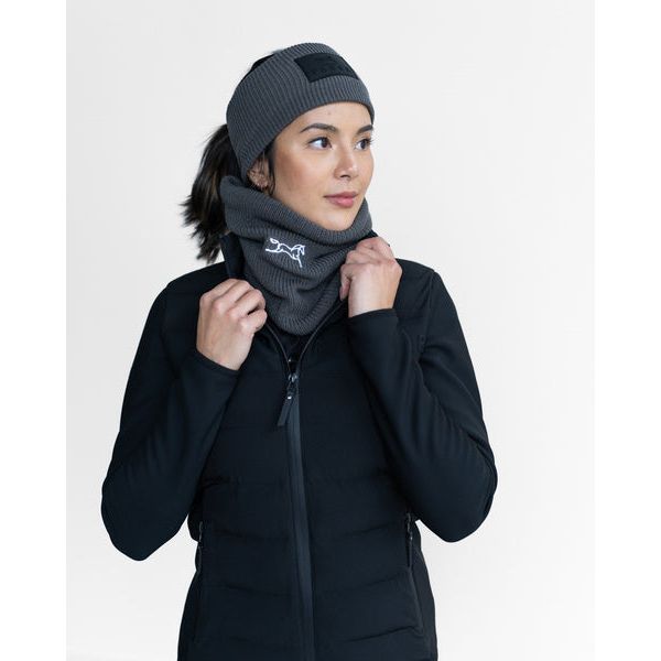 Fager Neck Warmer Dark Grey - White Logo