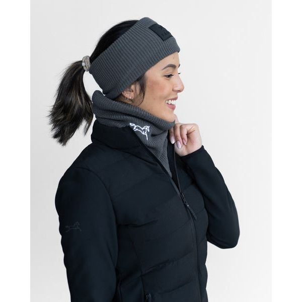 Fager Neck Warmer Dark Grey - White Logo