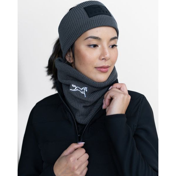 Fager Neck Warmer Dark Grey - White Logo