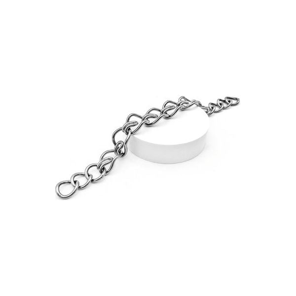 SALE Fager Non Swivel Curb Chain Silver