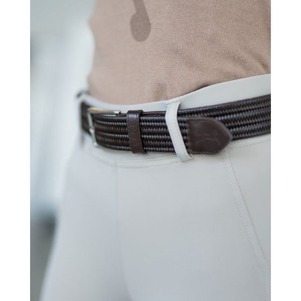 Fager Leather Elastic Belt Brown