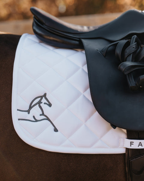 Jump Saddle Pad 2 White