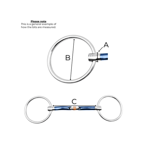 Fager Vendela Titanium Bradoon Loose Ring