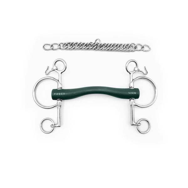 Fager Andrea Hard Rubber Bit Baby Pelham