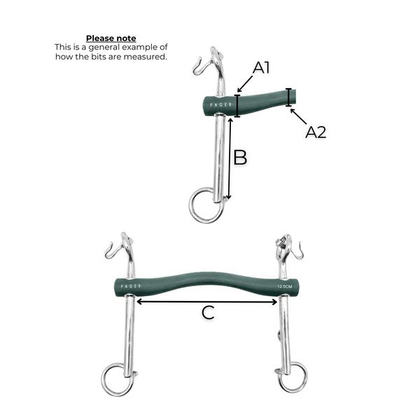 Fager Andrea Soft Rubber Bit Weymouth