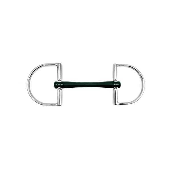 Fager Nicole Hard Rubber Bit Dee Ring