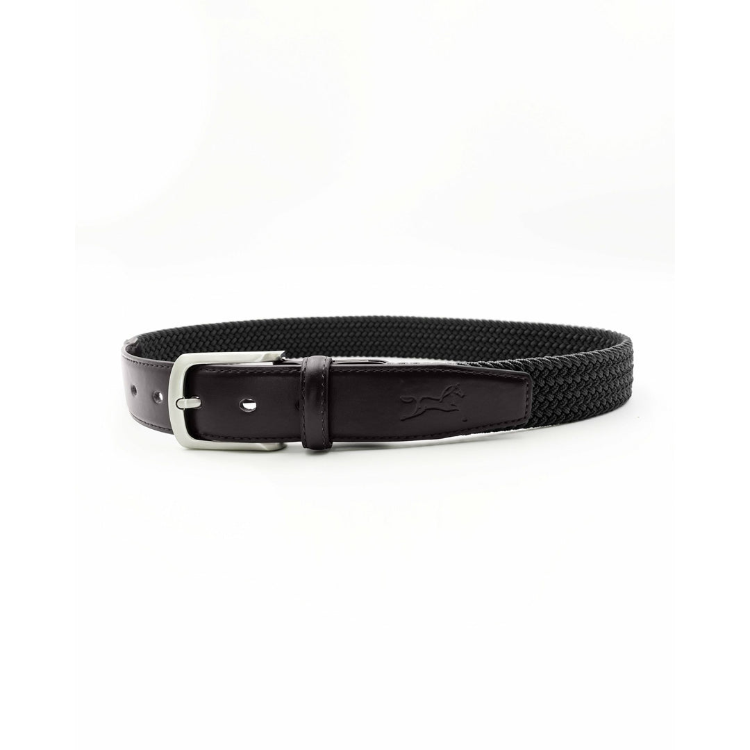 Fager Elastic Leather Belt Brown/Black