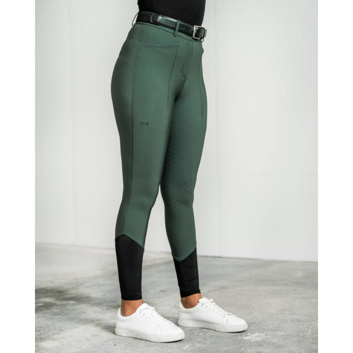 Fager Freya Hybrid breeches Green Half seat