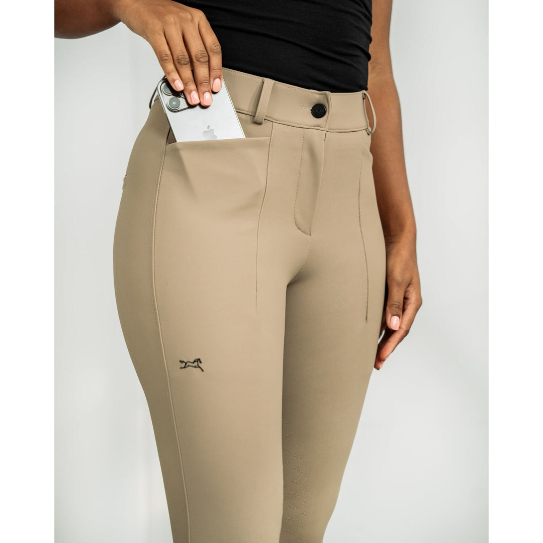 SALE Fager Freya Hybrid breeches Dark beige Full Grip