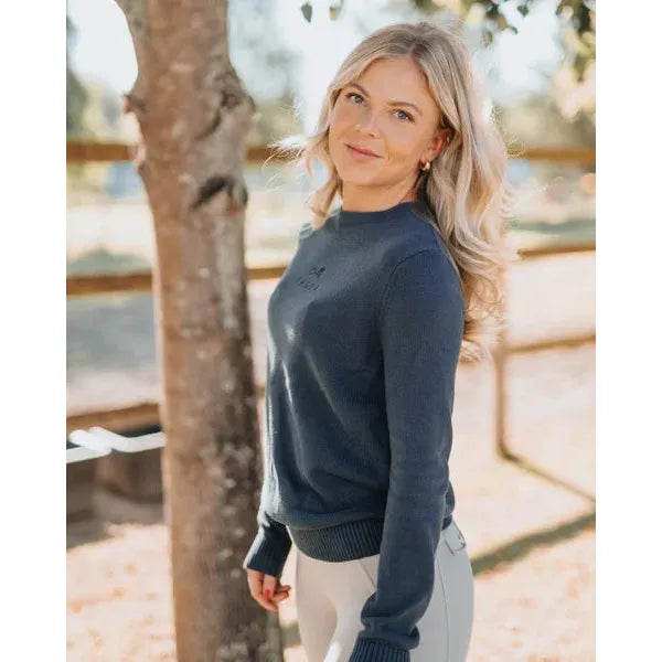 Fager Emily Crew Neck Sweater Navy