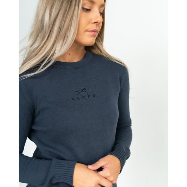 Fager Emily Crew Neck Sweater Navy