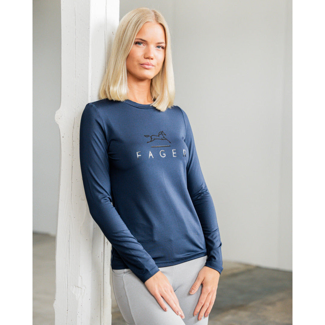 Fager Fia Long Sleeve T-Shirt Navy