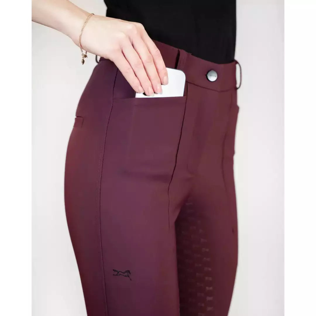 Fager Freya Hybrid breeches Burgundy Full seat