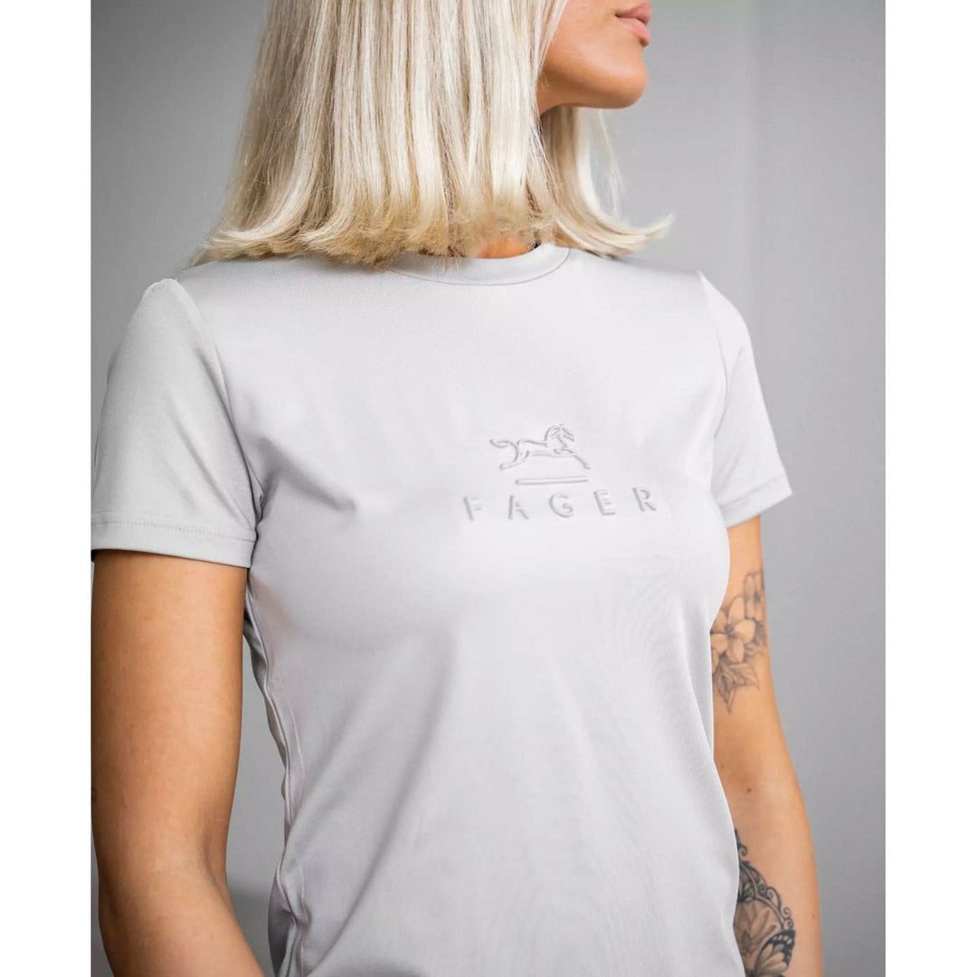 SALE Fager Ida Short Sleeve T-Shirt Light Grey