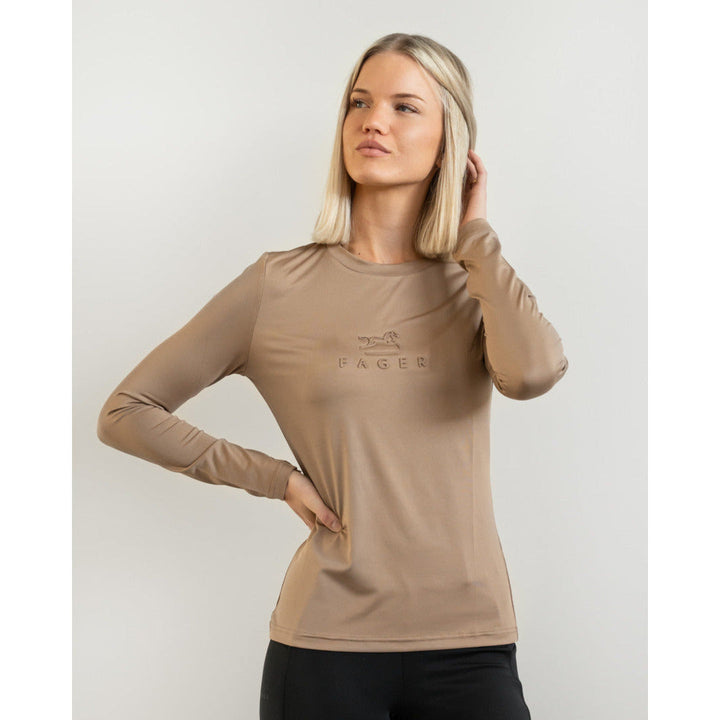 SALE Fager Ida Long sleeve T-shirt Dark beige