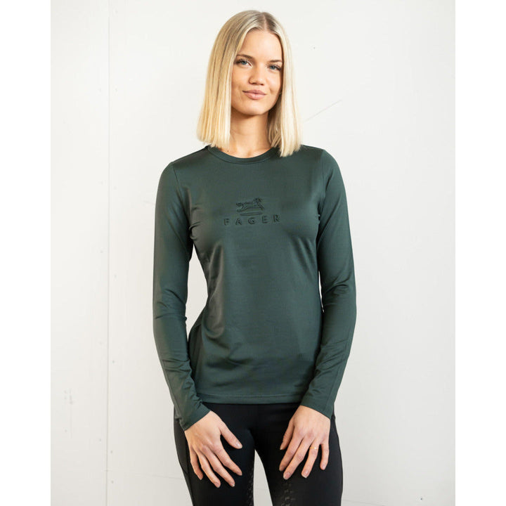 SALE Fager Ida Long sleeve T-shirt Dark green