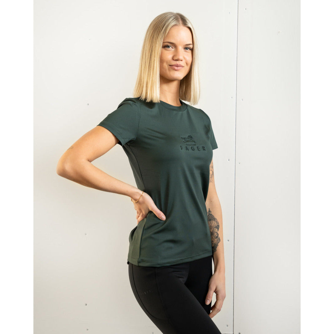 Fager Ida Short sleeve T-shirt Dark green