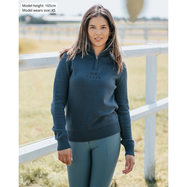 Fager Kim Half Zip Sweater Navy