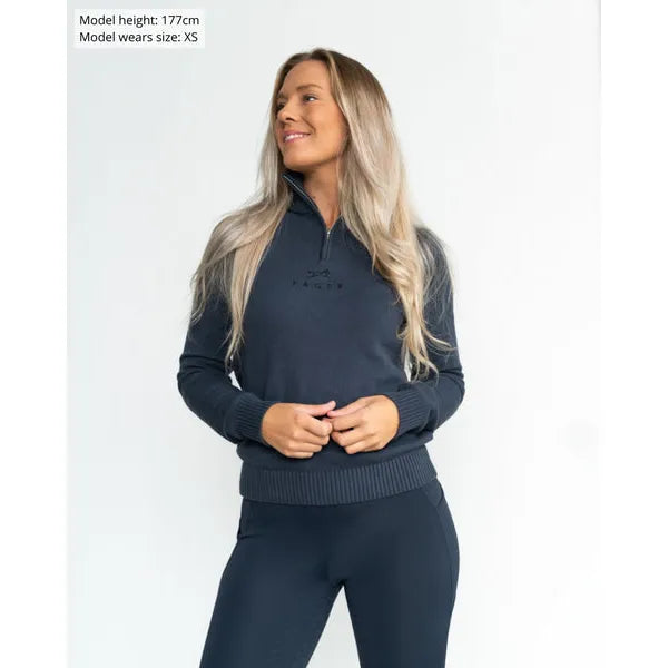 Fager Kim Half Zip Sweater Navy