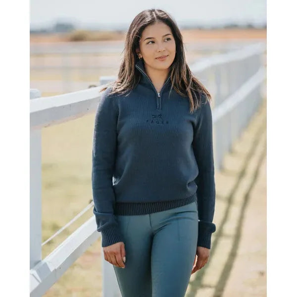 Fager Kim Half Zip Sweater Navy