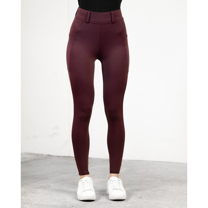 SALE Fager Loui Active Leggings Burgundy Full Grip