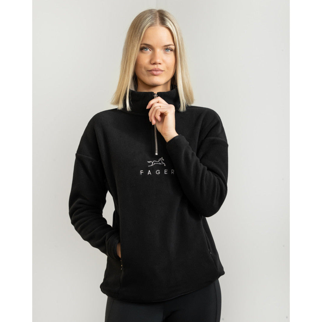 Fager Molly Half-zip fleece Black