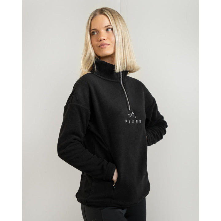 Fager Molly Half-zip fleece Black