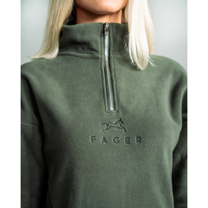 Fager Molly Half-zip fleece Green