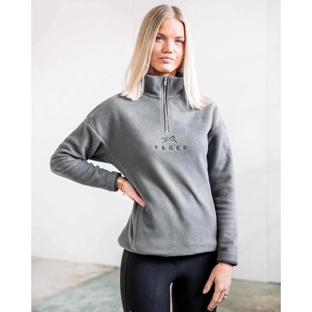 Fager Molly Half-zip fleece Dark grey