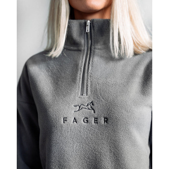 Fager Molly Half-zip fleece Dark grey