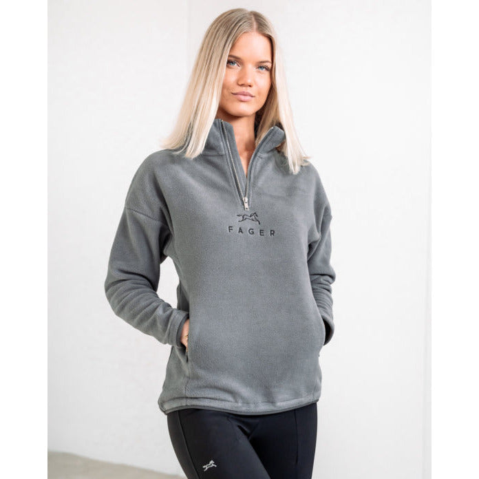 Fager Molly Half-zip fleece Dark grey