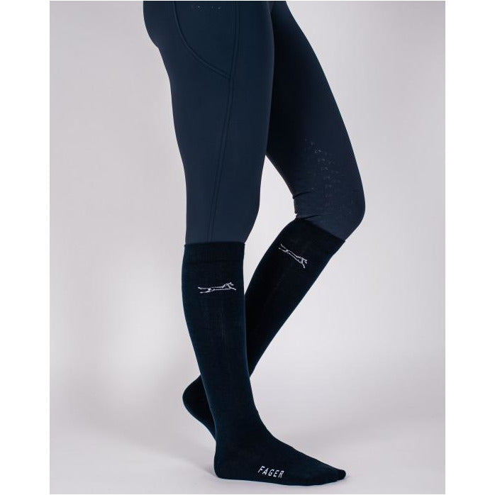 Fager Robin Riding Socks Navy