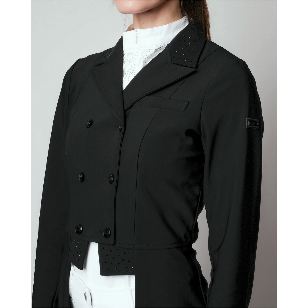 SALE Montar Long Tailcoat w. Crystals – Black