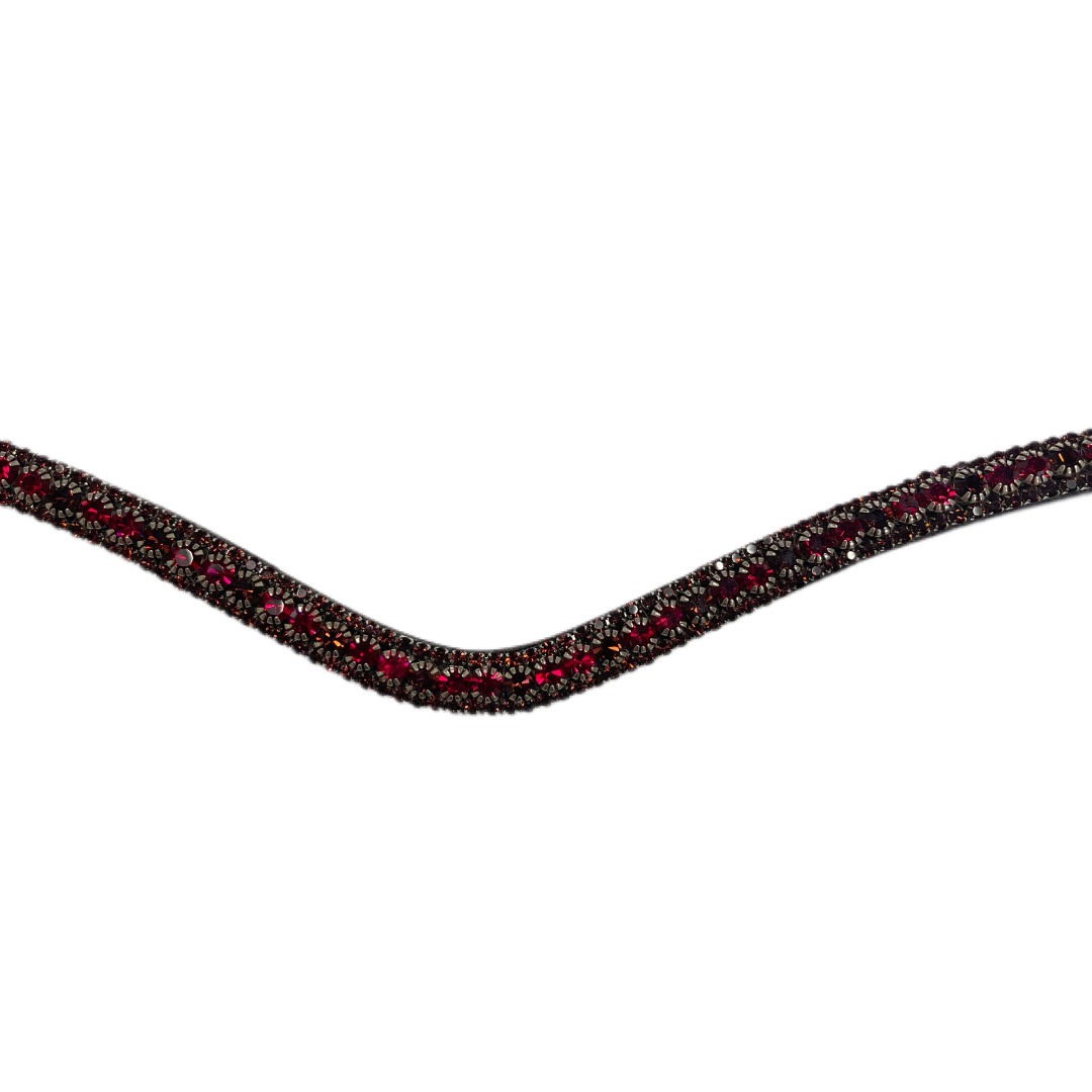 Artemis Lux Shades Of Wine Swarovski® Crystal Browband- Brown