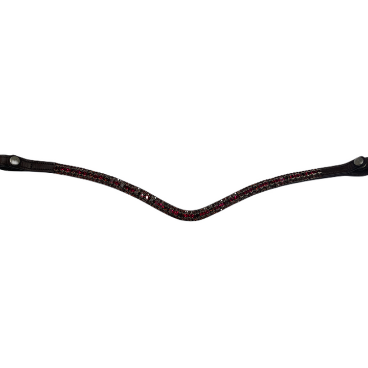 Artemis Lux Shades Of Wine Swarovski® Crystal Browband- Brown