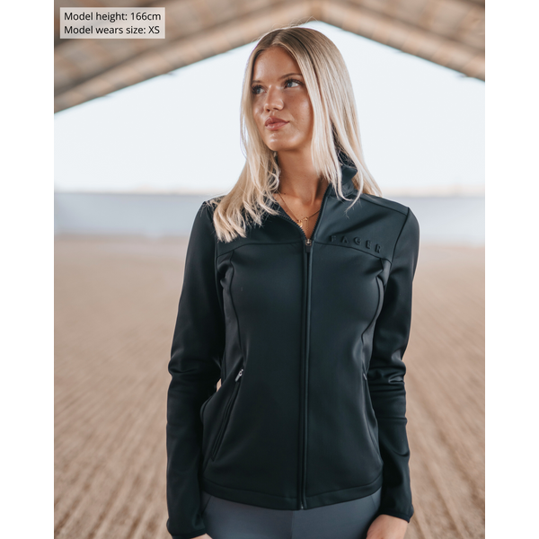 Fager Vera Full zip sport sweater Black