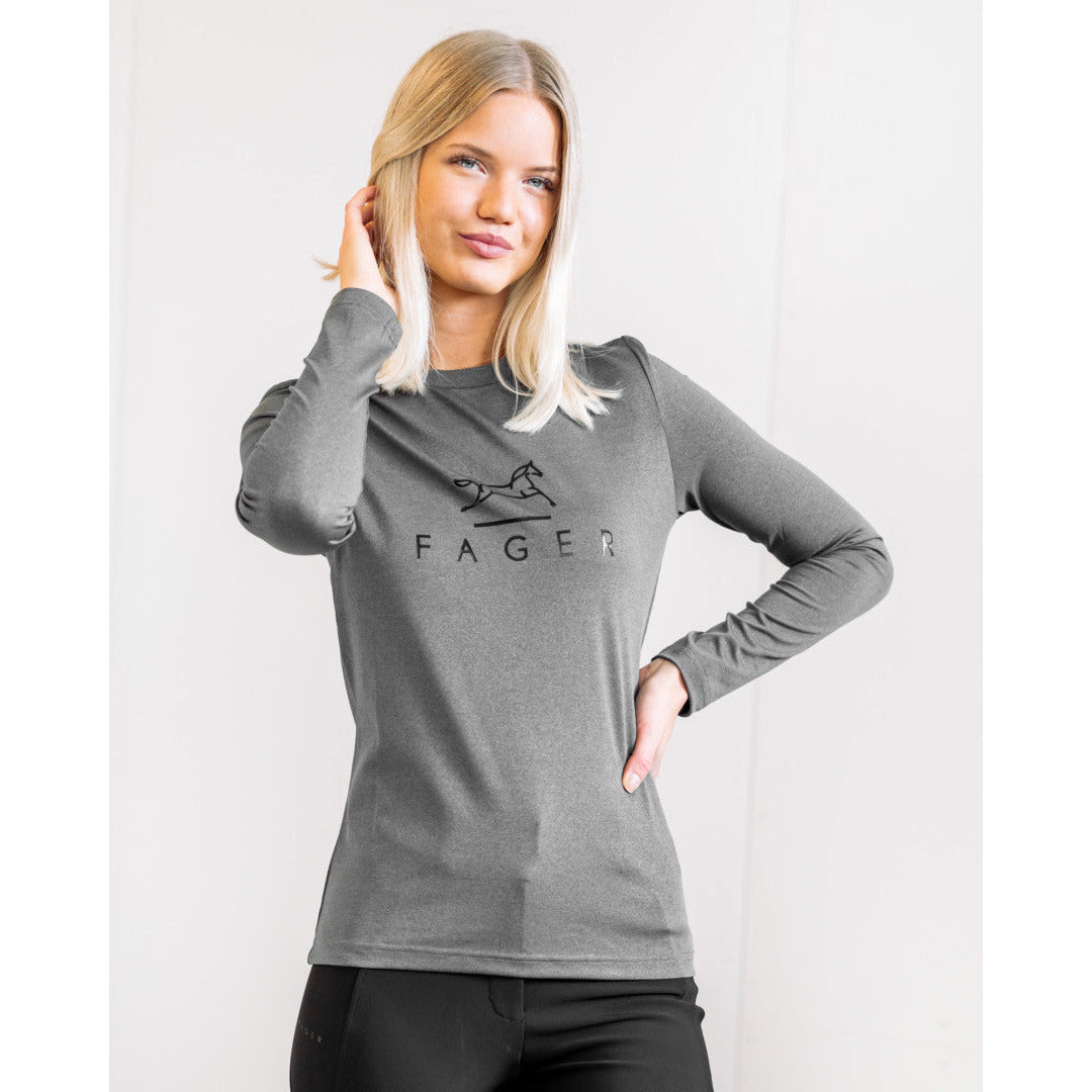 Fager Fia Long sleeve T-shirt Dark grey