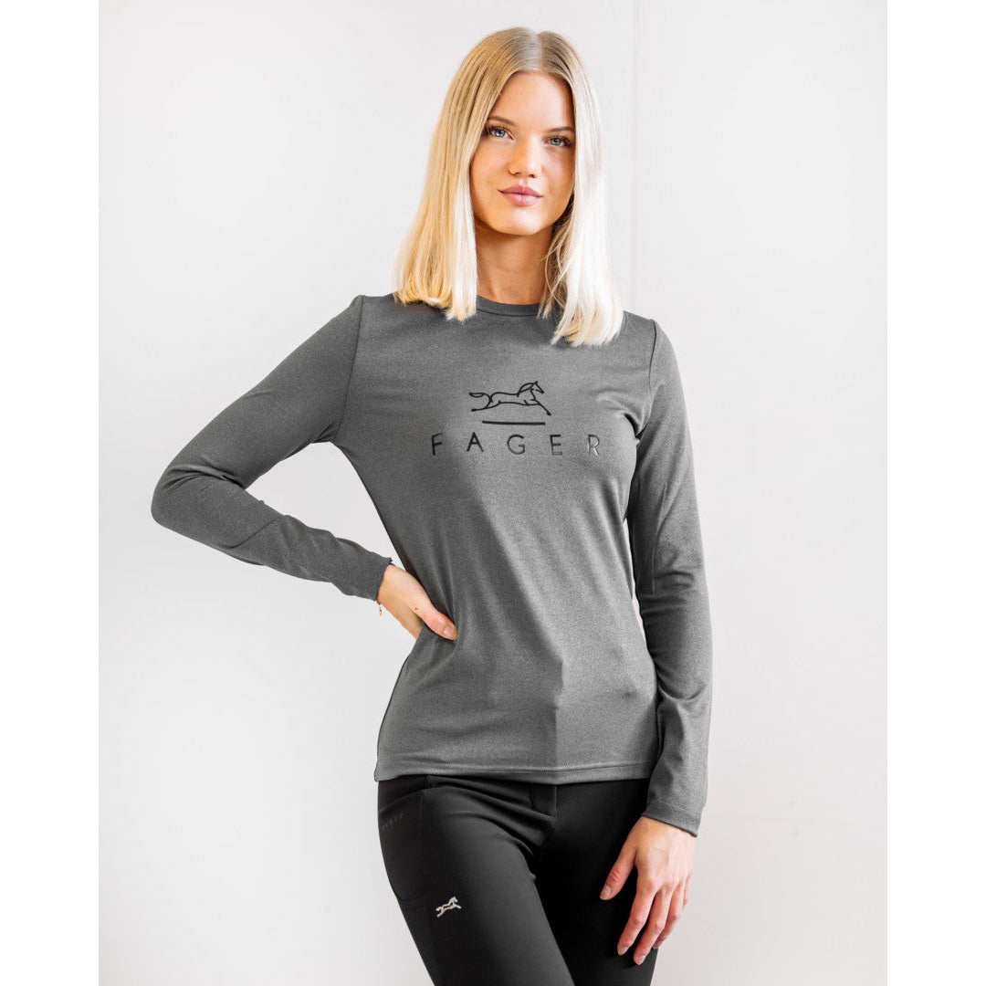 Fager Fia Long sleeve T-shirt Dark grey