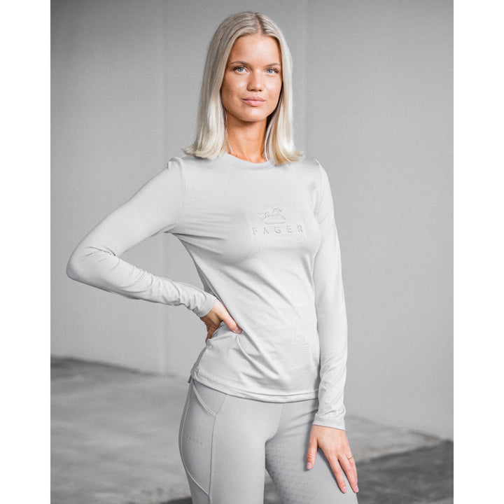 Fager Ida Long Sleeve T-Shirt Light Grey