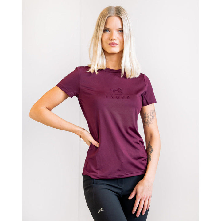 SALE Fager Ida Short sleeve T-shirt Burgundy