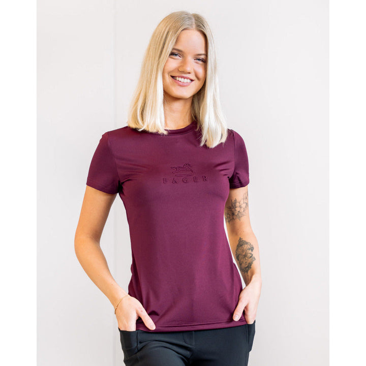 SALE Fager Ida Short sleeve T-shirt Burgundy